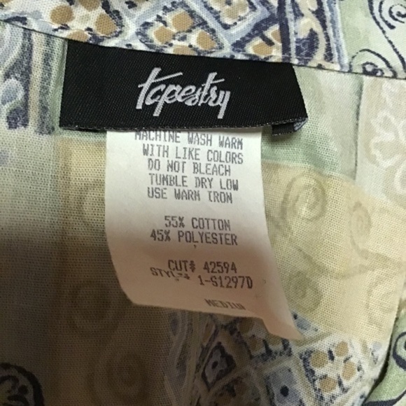 Vintage 90s patchwork print shirt - Picture 2 of 10